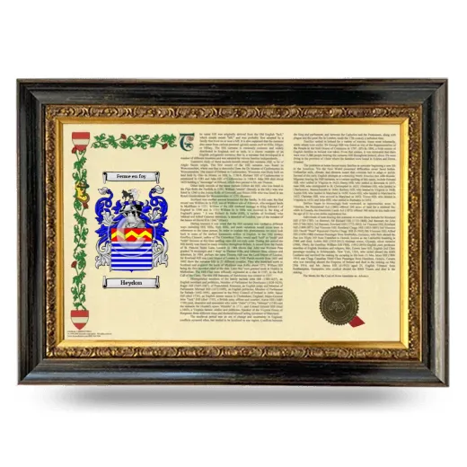 Heydon Armorial Landscape Framed - Heirloom