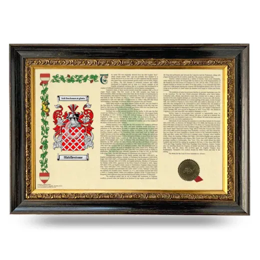 Hiddlestone Armorial Landscape Framed - Heirloom
