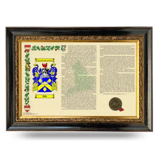 Hide Armorial Landscape Framed - Heirloom