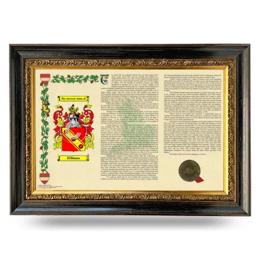 Hillman Armorial Landscape Framed - Heirloom