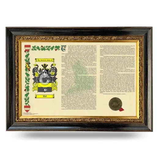 Hirl Armorial Landscape Framed - Heirloom
