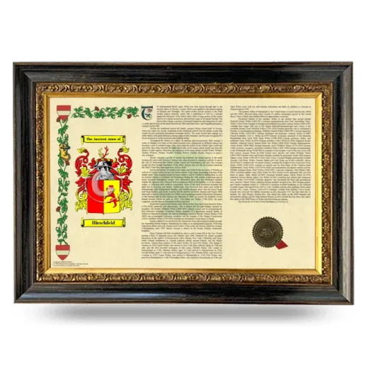 Hirschfeld Armorial Landscape Framed - Heirloom