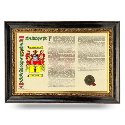 Hoagland Armorial Landscape Framed - Heirloom