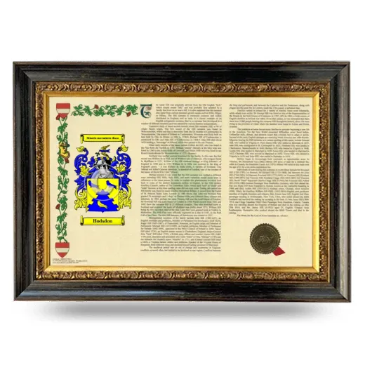 Hodsdon Armorial Landscape Framed - Heirloom