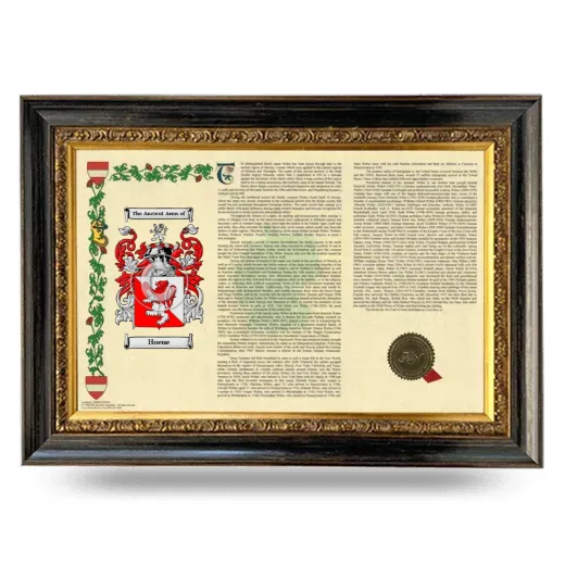 Hoene Armorial Landscape Framed - Heirloom