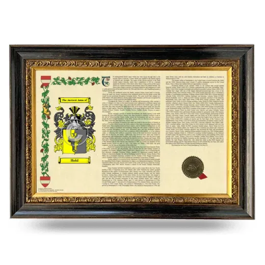 Hohl Armorial Landscape Framed - Heirloom