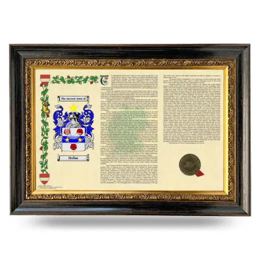 Hollar Armorial Landscape Framed - Heirloom