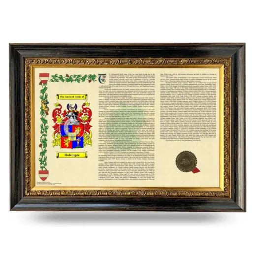 Holsinger Armorial Landscape Framed - Heirloom