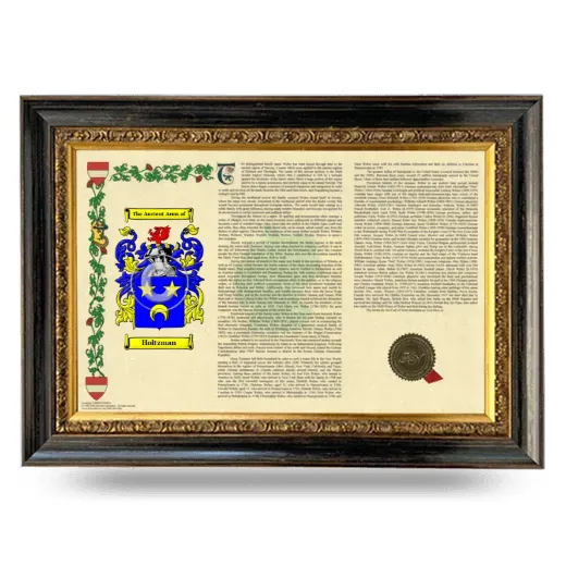 Holtzman Armorial Landscape Framed - Heirloom
