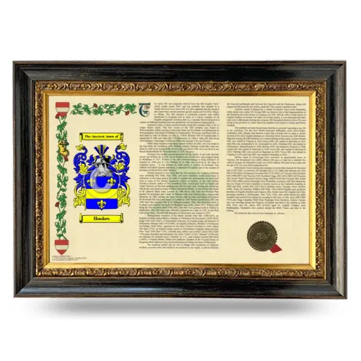Hookes Armorial Landscape Framed - Heirloom