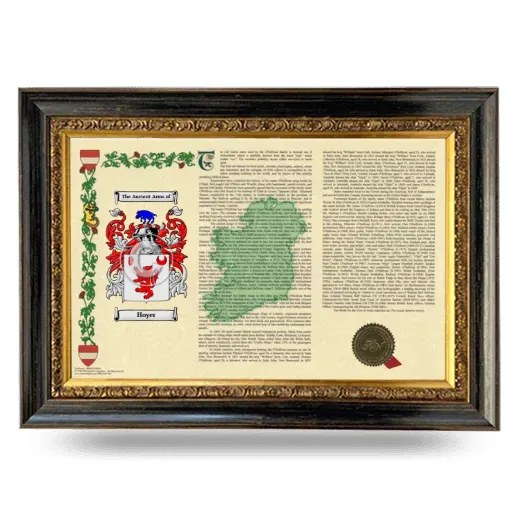 Hoyer Armorial Landscape Framed - Heirloom