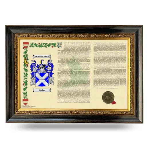 Huday Armorial Landscape Framed - Heirloom