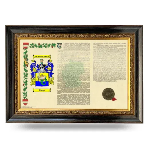 Huego Armorial Landscape Framed - Heirloom