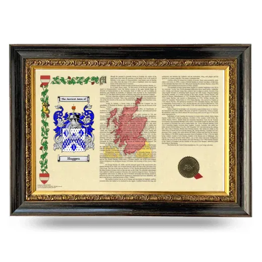 Huggen Armorial Landscape Framed - Heirloom