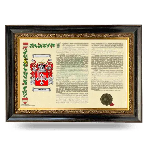 Humfrey Armorial Landscape Framed - Heirloom