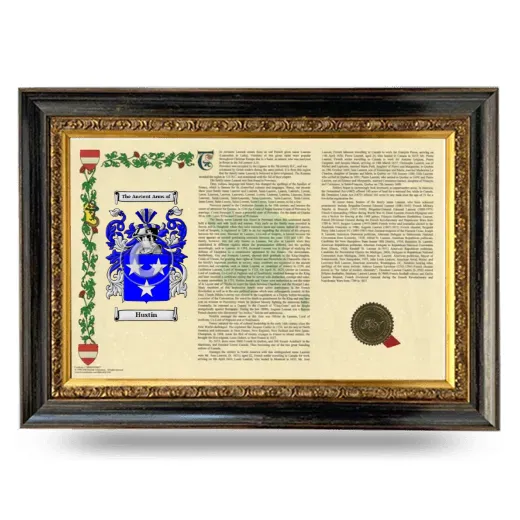 Hustin Armorial Landscape Framed - Heirloom