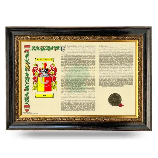 Ifan Armorial Landscape Framed - Heirloom