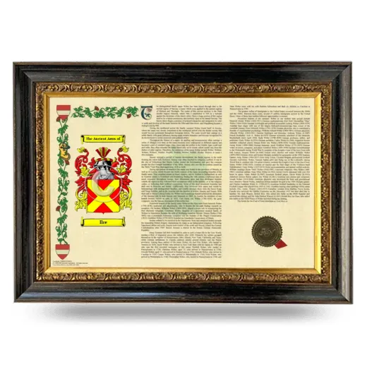 Ilre Armorial Landscape Framed - Heirloom
