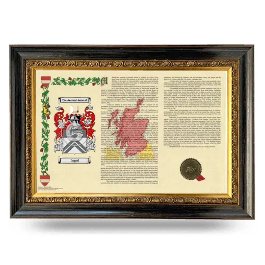 Ingol Armorial Landscape Framed - Heirloom