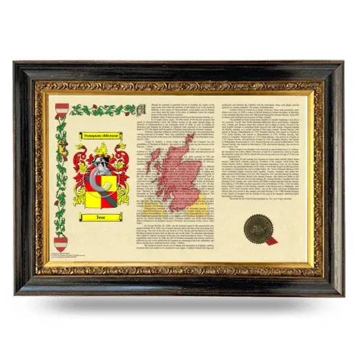 Ivor Armorial Landscape Framed - Heirloom