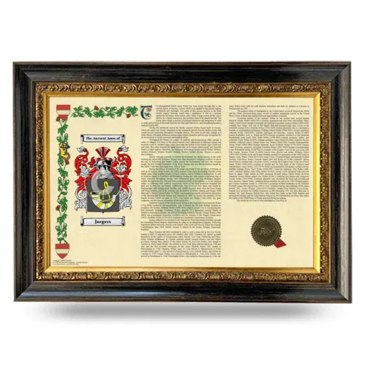 Jaegers Armorial Landscape Framed - Heirloom