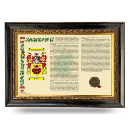Jahan Armorial Landscape Framed - Heirloom