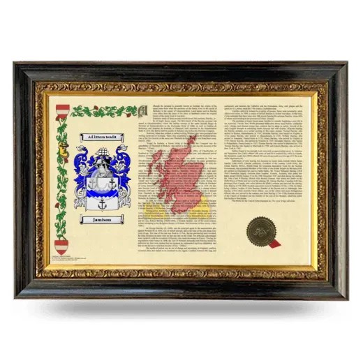 Jamison Armorial Landscape Framed - Heirloom
