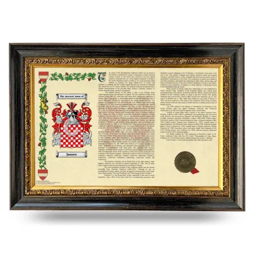 Jansen Armorial Landscape Framed - Heirloom