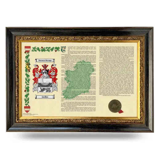 Jardon Armorial Landscape Framed - Heirloom