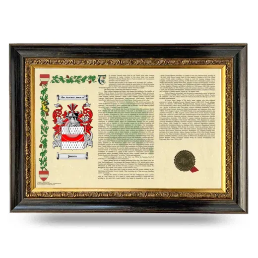 Jenns Armorial Landscape Framed - Heirloom