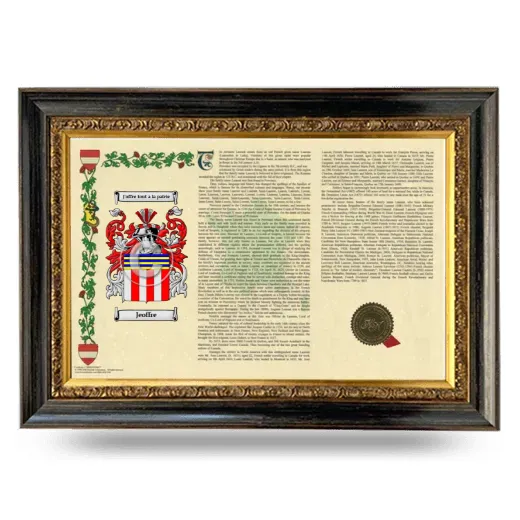 Jeoffre Armorial Landscape Framed - Heirloom