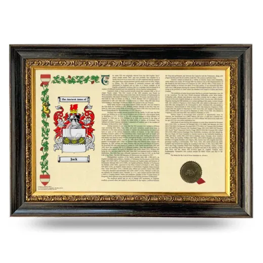 Jock Armorial Landscape Framed - Heirloom