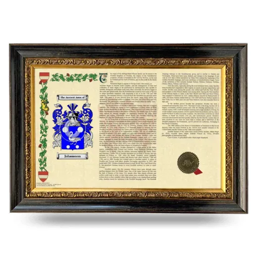 Johansson Armorial Landscape Framed - Heirloom