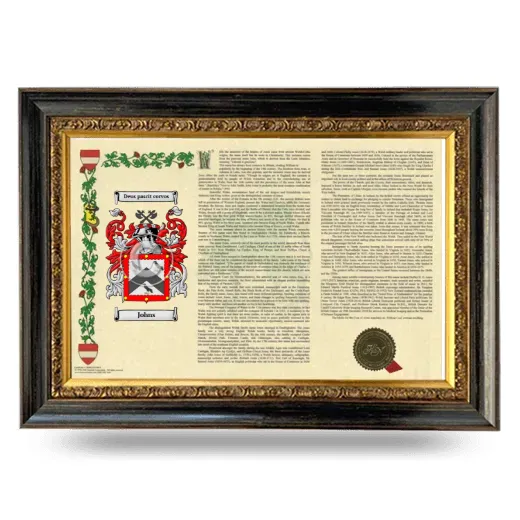 Johns Armorial Landscape Framed - Heirloom