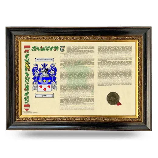 Joris Armorial Landscape Framed - Heirloom
