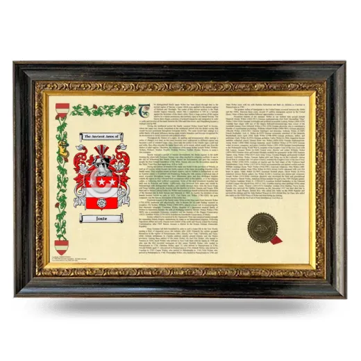 Joste Armorial Landscape Framed - Heirloom