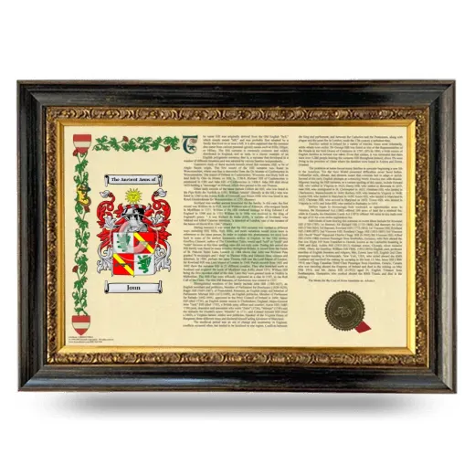 Joun Armorial Landscape Framed - Heirloom