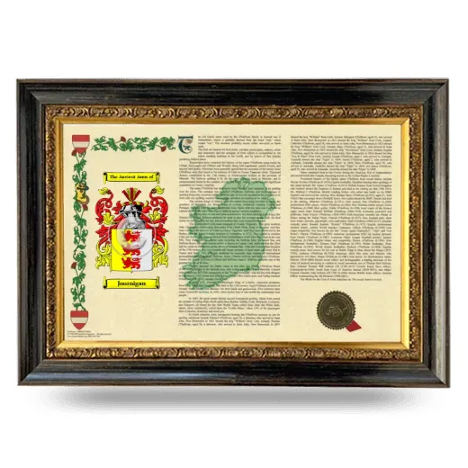 Journigan Armorial Landscape Framed - Heirloom