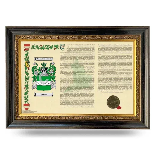 Jubber Armorial Landscape Framed - Heirloom