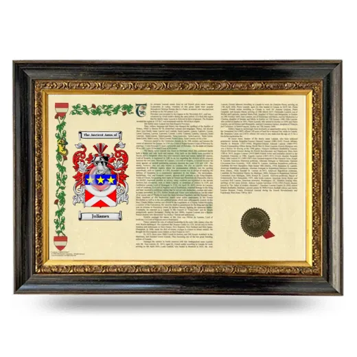 Julianes Armorial Landscape Framed - Heirloom