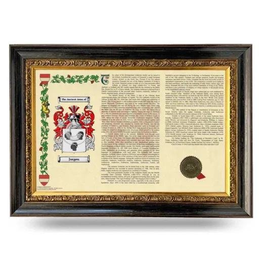 Jurgen Armorial Landscape Framed - Heirloom