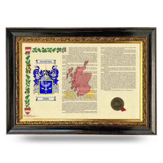 Justus Armorial Landscape Framed - Heirloom