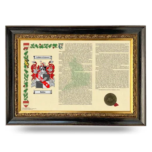 Kalea Armorial Landscape Framed - Heirloom
