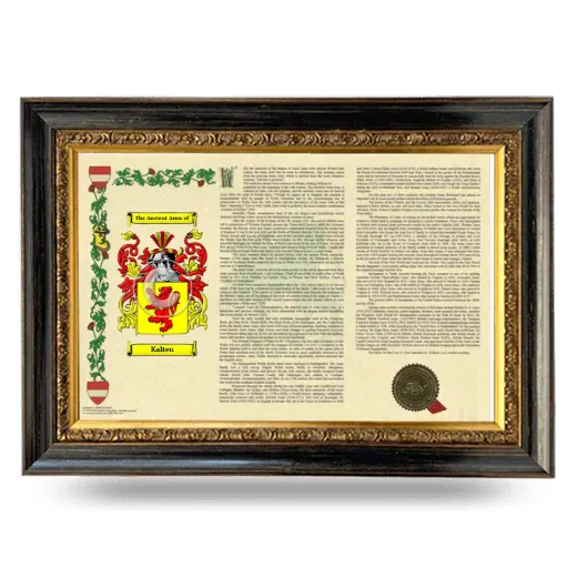 Kalten Armorial Landscape Framed - Heirloom