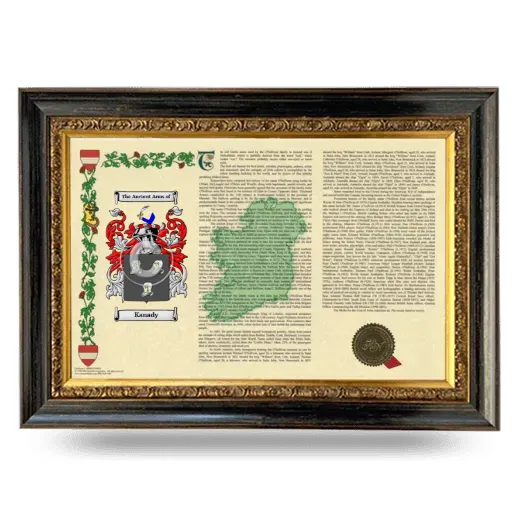 Kanady Armorial Landscape Framed - Heirloom