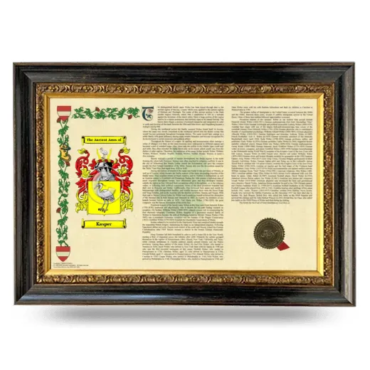 Kasper Armorial Landscape Framed - Heirloom