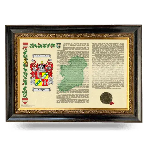 Keagan Armorial Landscape Framed - Heirloom