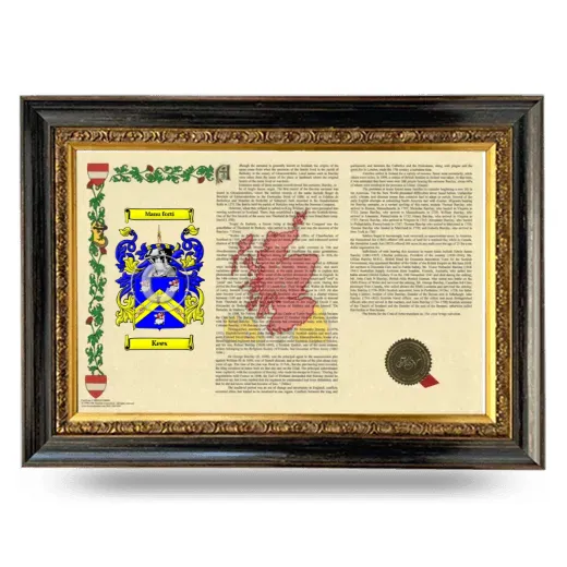 Kees Armorial Landscape Framed - Heirloom