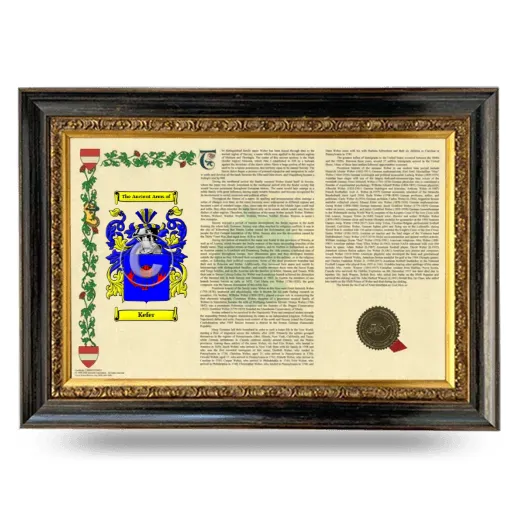 Kefer Armorial Landscape Framed - Heirloom
