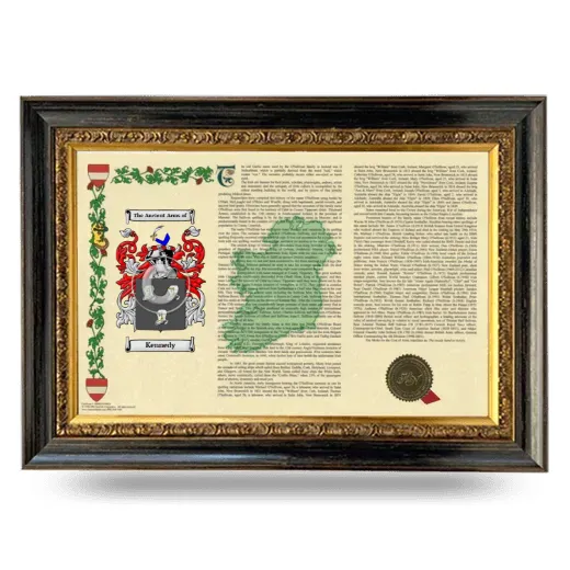 Kennedy Armorial Landscape Framed - Heirloom